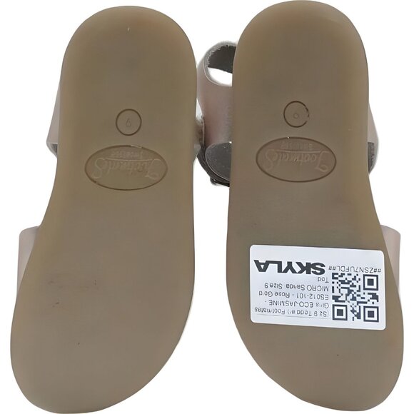 Footmates Girls ECO-JASMINE Rose Gold Toddler Sandals Size 9 - Picture 6 of 6